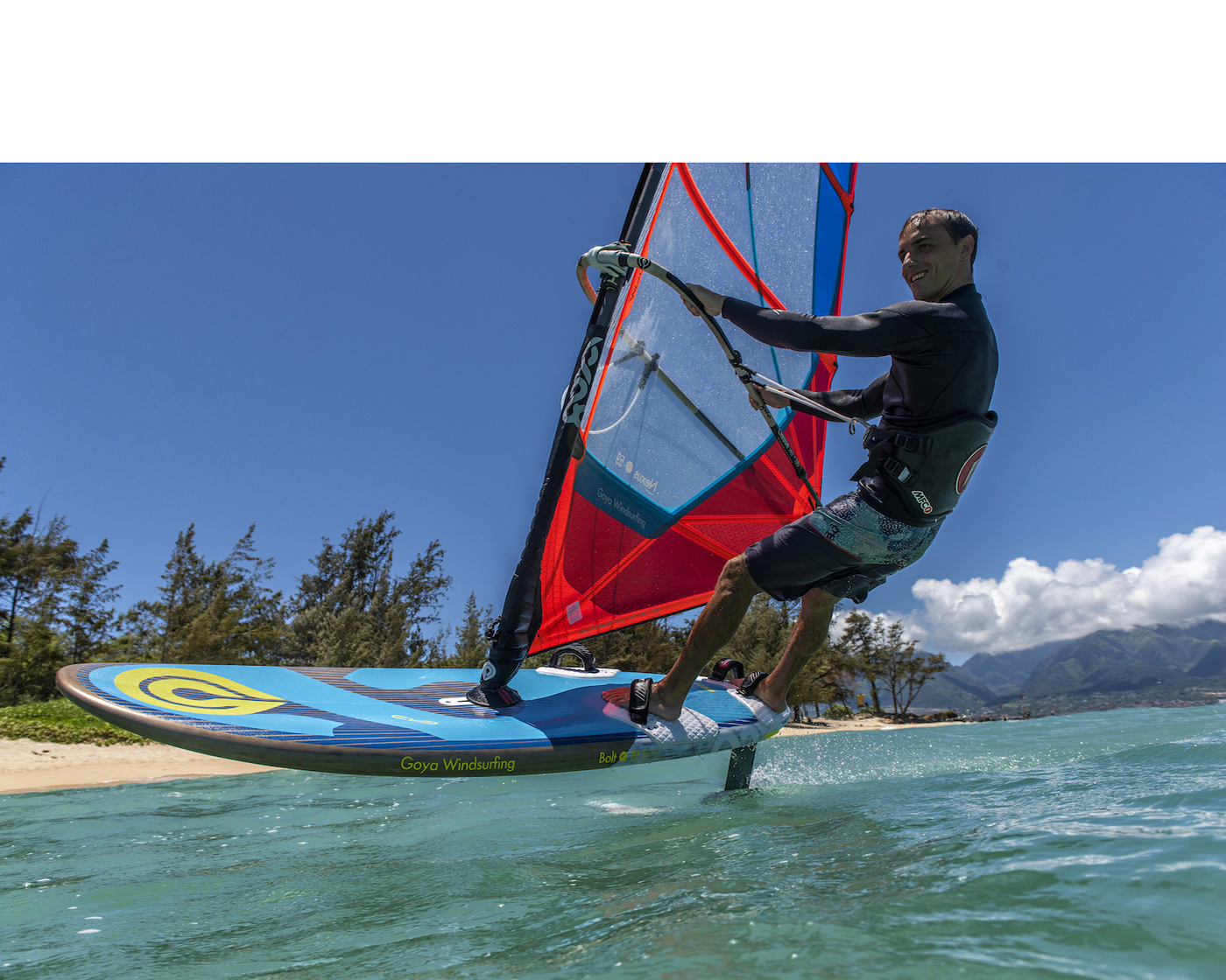Windsurf Foiling on the 2020 Goya Bolt Freeride Board and Nexus Sail